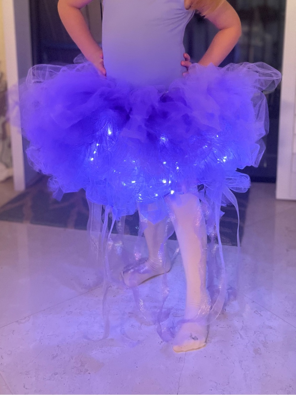 Purple Jellyfish Tutu Halloween Costume 200 LED Lights